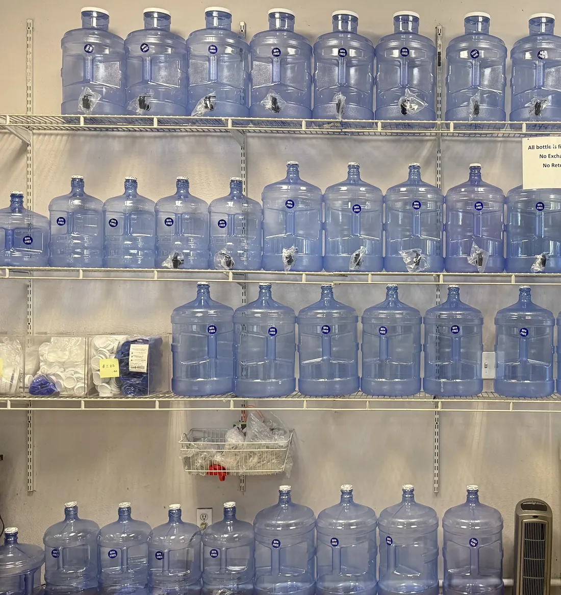 BPA-free bottles and jugs for sale at our Central Fremont store