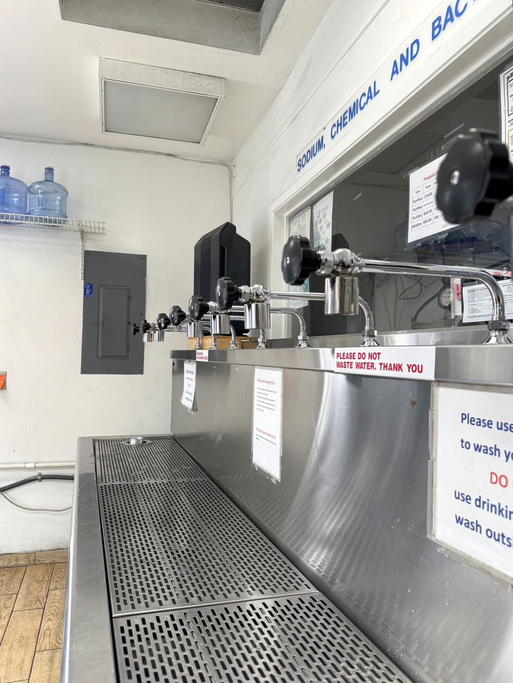 The refill taps at our North Fremont store