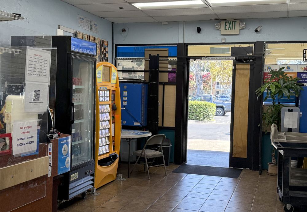 Looking toward the entrance inside our Newark store